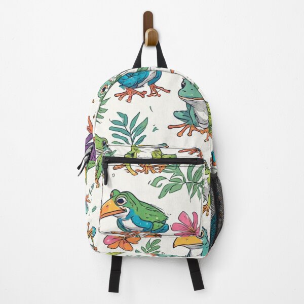 Item preview, Dodo Bird and Frog Seamless Pattern Tropical Jungle Art designed and sold by dcohea.