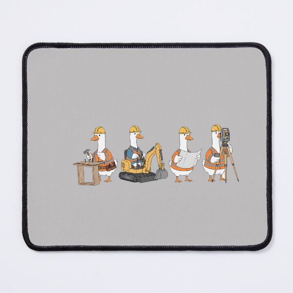 Item preview, Construction Worker Silly Goose Blue Collar Builder Funny Long Sleeve designed and sold by MabelWells.