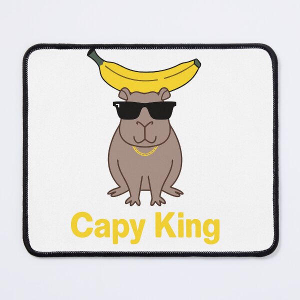 Item preview, Capy King - Cool Capybara with Banana Crown designed and sold by Mousy17.