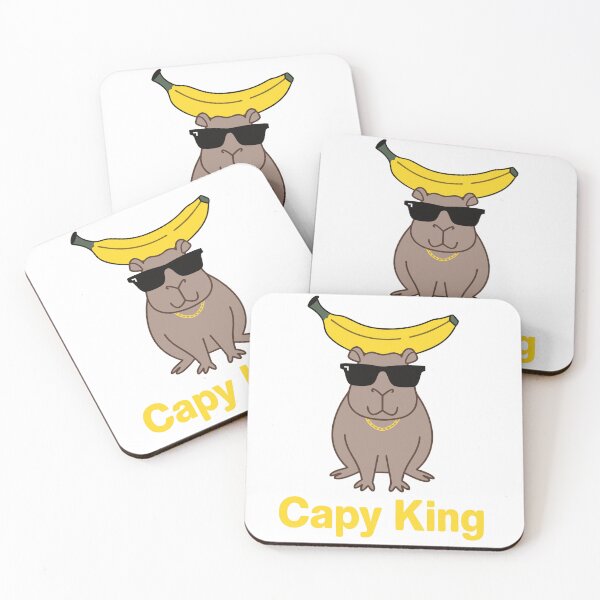 Item preview, Capy King - Cool Capybara with Banana Crown designed and sold by Mousy17.