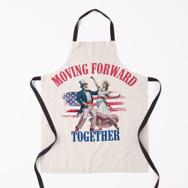 Item preview, Moving Forward Together Uncle Sam Lady Liberty Patriotic Art designed and sold by SilverSeaBKK.