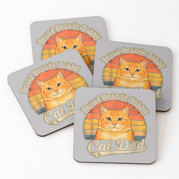 Item preview, Proud Orange Tabby Cat Dad Sunset Graphic designed and sold by GreggRoss.
