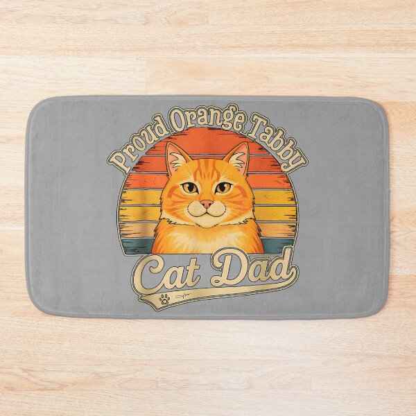 Item preview, Proud Orange Tabby Cat Dad Sunset Graphic designed and sold by GreggRoss.