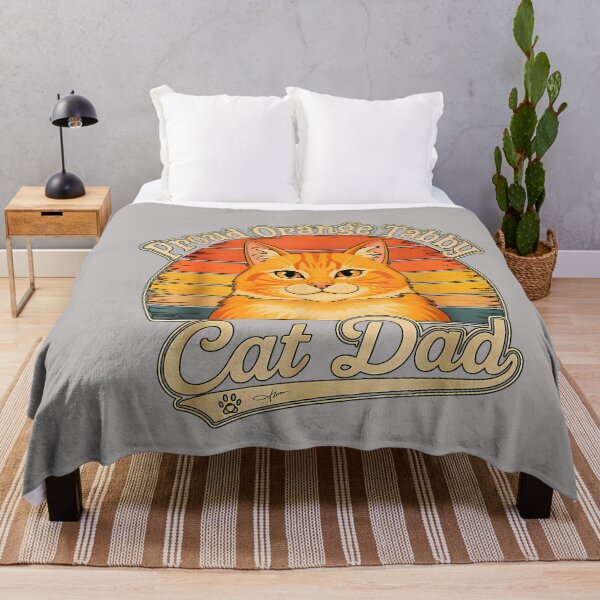 Item preview, Proud Orange Tabby Cat Dad Sunset Graphic designed and sold by GreggRoss.