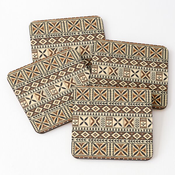 Item preview, Tongan Tapa Cloth Pattern - Polynesian Ngatu Geometric Design designed and sold by Myra365Art.