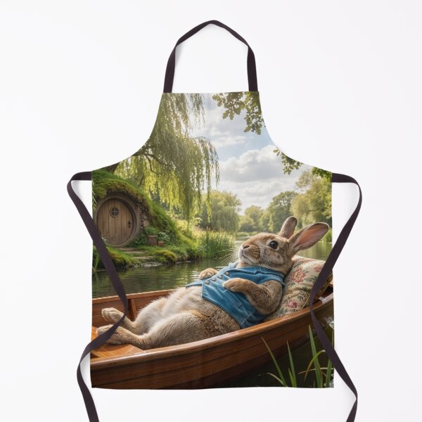 Item preview, Rabbit Woolgathers on the River designed and sold by Tridentulus.