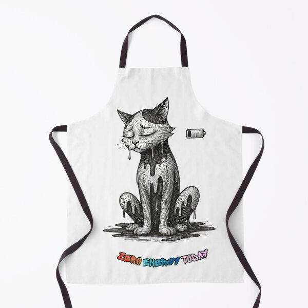 Item preview, Exhausted Cat Melted on Floor – Social Battery Dead T-Shirt designed and sold by Mousy17.