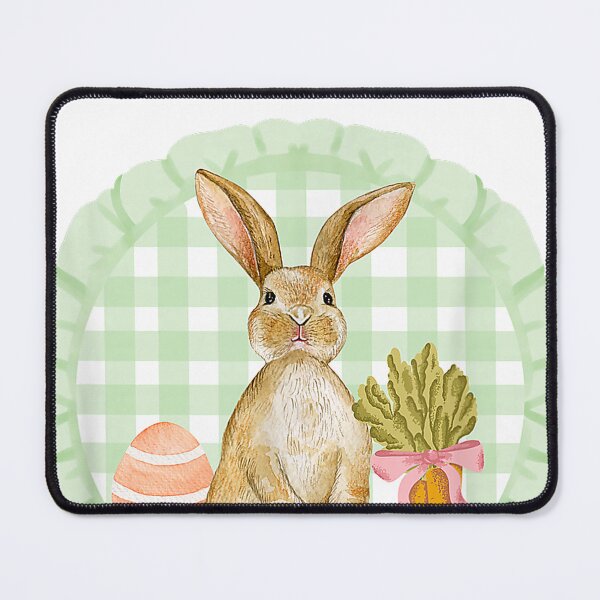 Item preview, Easter Brown Bunny Watercolor Carrot Coquette Bow Egg  designed and sold by melodycook.