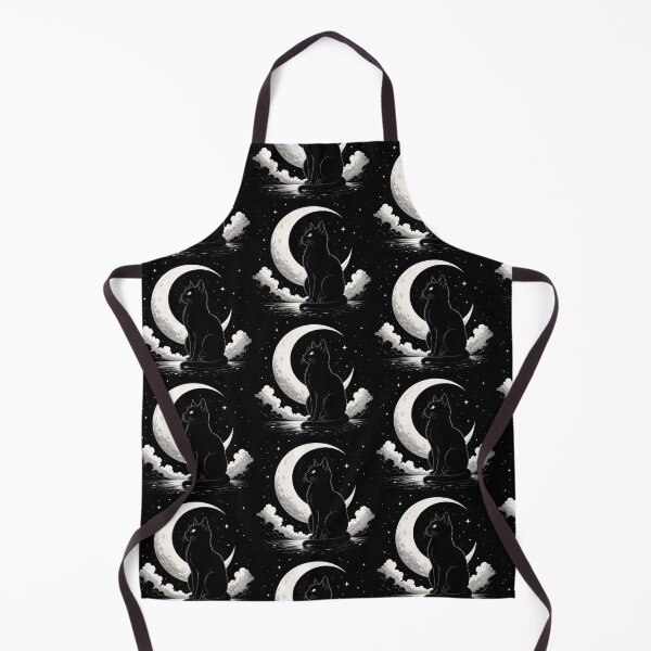 Item preview, Black Cat Under Moonlight Night Sky designed and sold by DervoTeck2767.