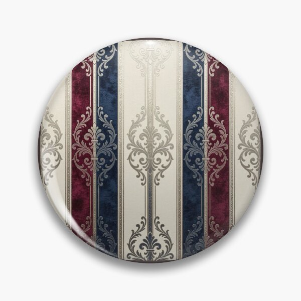 Item preview, Burgundy & Midnight Blue Striped Baroque designed and sold by DesignsByPrnces.