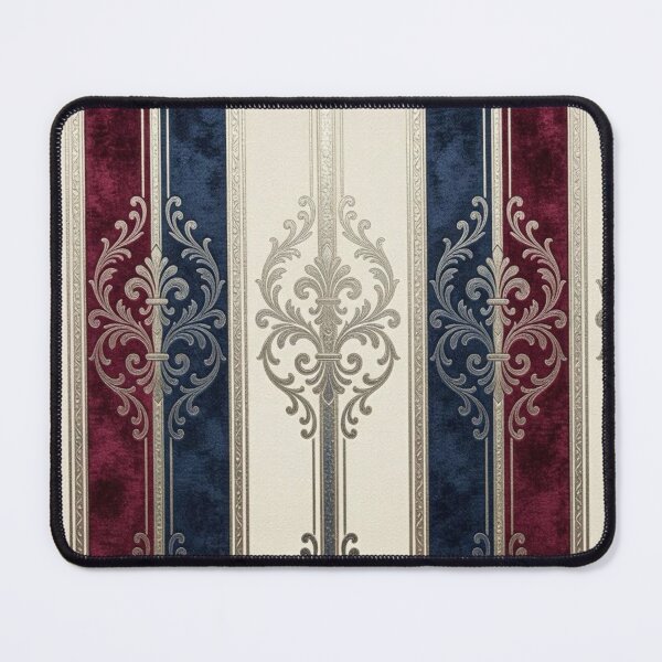 Item preview, Burgundy & Midnight Blue Striped Baroque designed and sold by DesignsByPrnces.