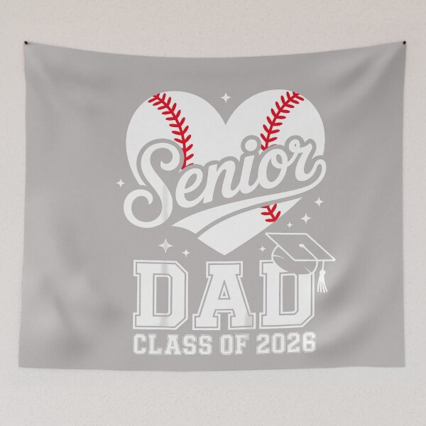Item preview, Proud Senior Dad Class of 2026 Baseball Graduation Heart Dad designed and sold by GreggRoss.