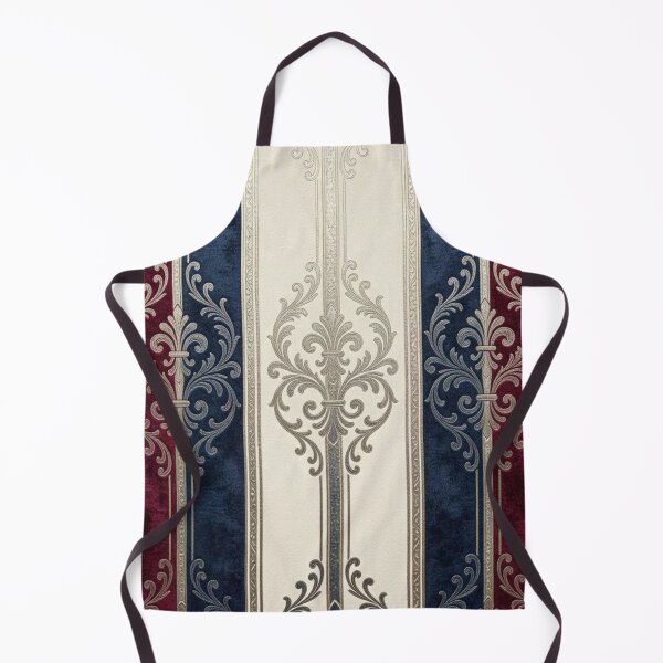 Item preview, Burgundy & Midnight Blue Striped Baroque designed and sold by DesignsByPrnces.