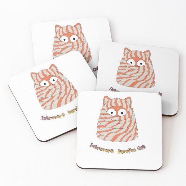 Item preview, Introvert Burrito Cat – Cozy Antisocial Cat T-Shirt designed and sold by Mousy17.
