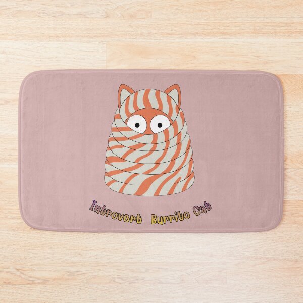 Item preview, Introvert Burrito Cat – Cozy Antisocial Cat T-Shirt designed and sold by Mousy17.