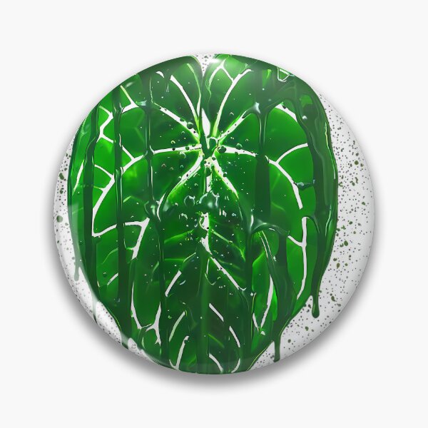 Item preview, Anthurium Leaf Art Green Drip Style Botanical  designed and sold by MichelLoveHaris.