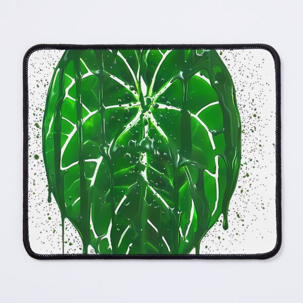Item preview, Anthurium Leaf Art Green Drip Style Botanical designed and sold by MichelLoveHaris.