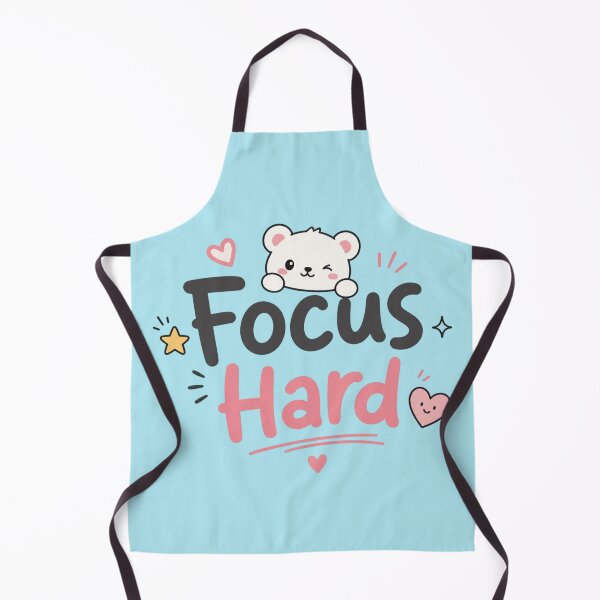 Item preview, Focus Hard Cute Study Motivation Design | Kawaii Student Aesthetic Quote Sticker designed and sold by Sanika arts .