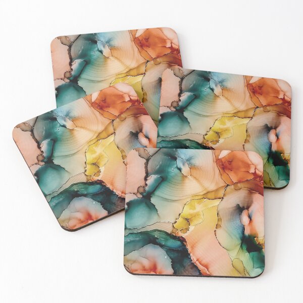 Item preview, Finding the Center – Abstract Alcohol Ink Fluid Art designed and sold by InnerCurrentCo.