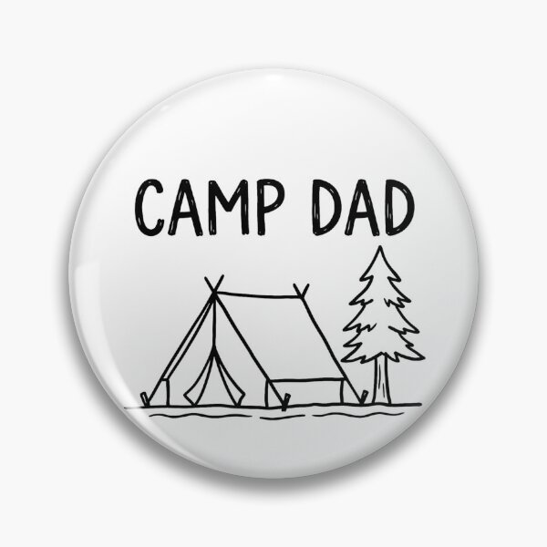Item preview, Camp Dad black and white designed and sold by Wander & Create.