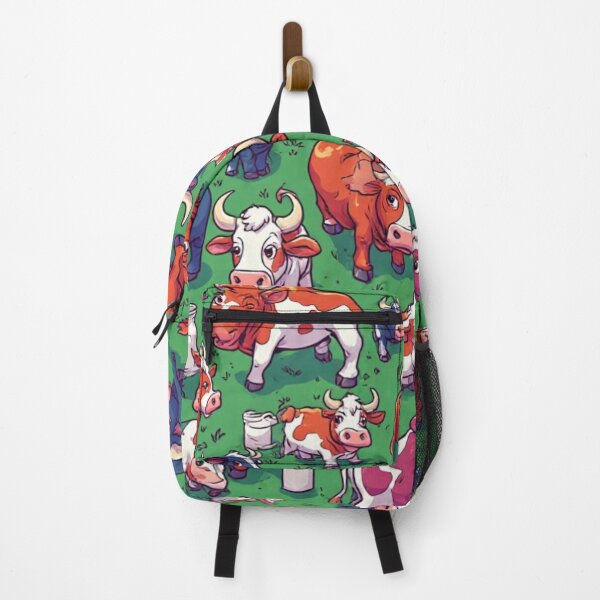 Item preview, Funny Colorful Cow and Bull Seamless Pattern Cute Cattle Art designed and sold by dcohea.