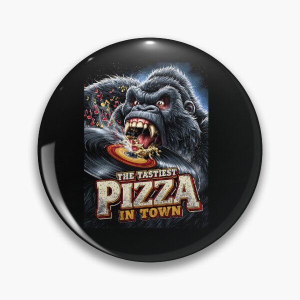 Item preview, The Tastiest Pizza In Town - Funny Gorilla Vinyl Record designed and sold by KreativKulture.