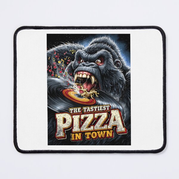 Item preview, The Tastiest Pizza In Town - Funny Gorilla Vinyl Record designed and sold by KreativKulture.