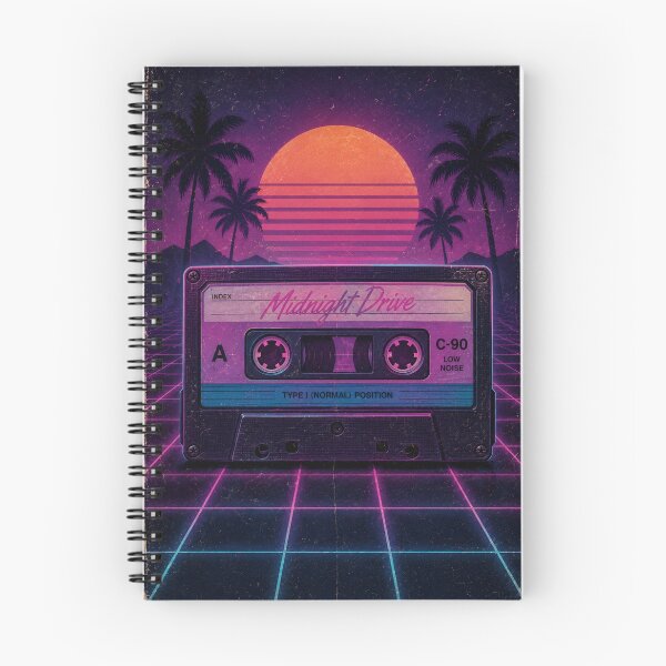 Item preview, Vintage 80s Synthwave Cassette Tape Poster designed and sold by aashcreat.