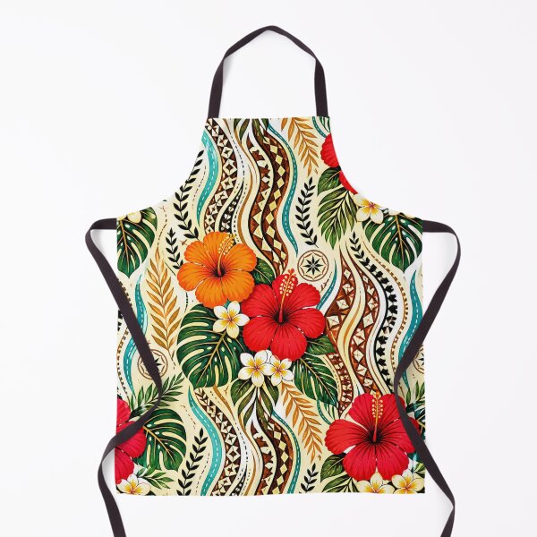 Item preview, Tonga Polynesian Tropical Floral Pattern designed and sold by Myra365Art.