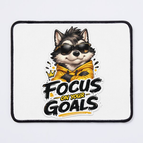 Item preview, Focus On Your Goals Wolf designed and sold by 1/2 Stickers.