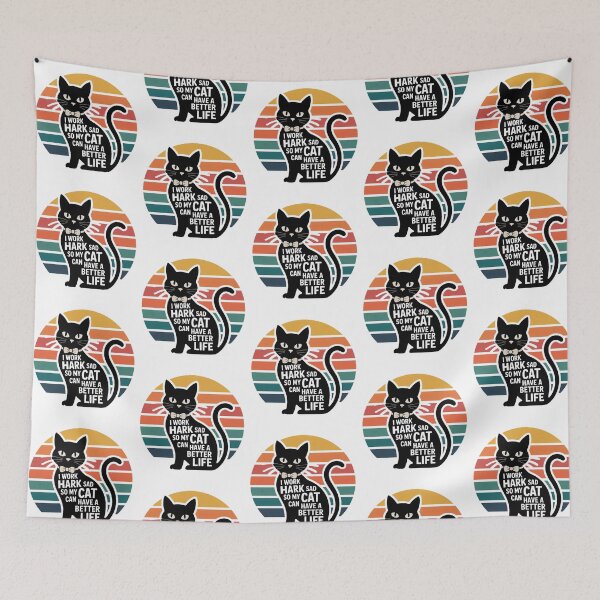 Item preview, I Work Hard So My Cat Can Have a Better Life designed and sold by QuiteOrbit.