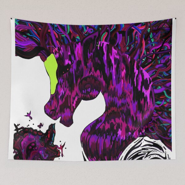 Item preview, Cosmic Horse (purple) designed and sold by Whimsicalwakko's.