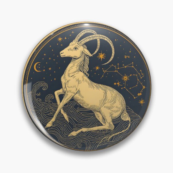 Item preview, Zodiac Celestial Sea Goat — Mystical Sticker designed and sold by KooksStudio.