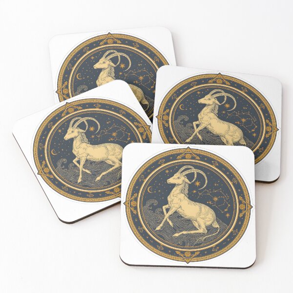 Item preview, Zodiac Celestial Sea Goat — Mystical Sticker designed and sold by KooksStudio.