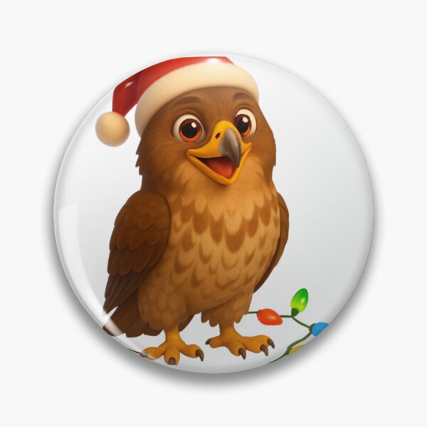 Item preview, Christmas Common Buzzard Hawk designed and sold by Sillytoe.
