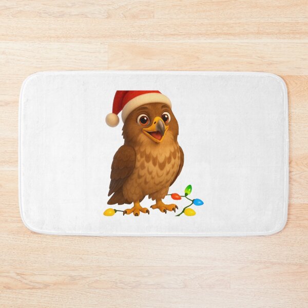 Item preview, Christmas Common Buzzard Hawk designed and sold by Sillytoe.