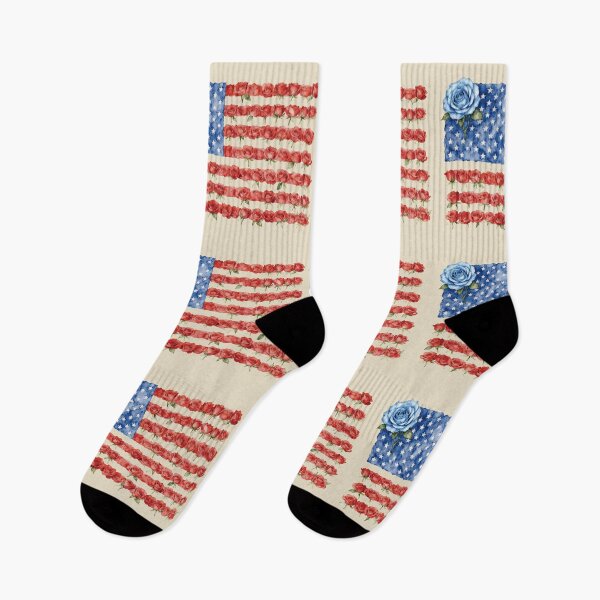 Item preview, American Flag Floral Rose. designed and sold by EunsooLee.