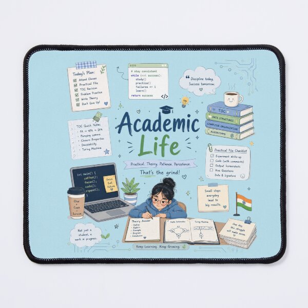 Item preview, Academic Life Cute Study Aesthetic Sticker | Student Motivation Pastel Design | College & Exam Vibes designed and sold by Sanika arts .