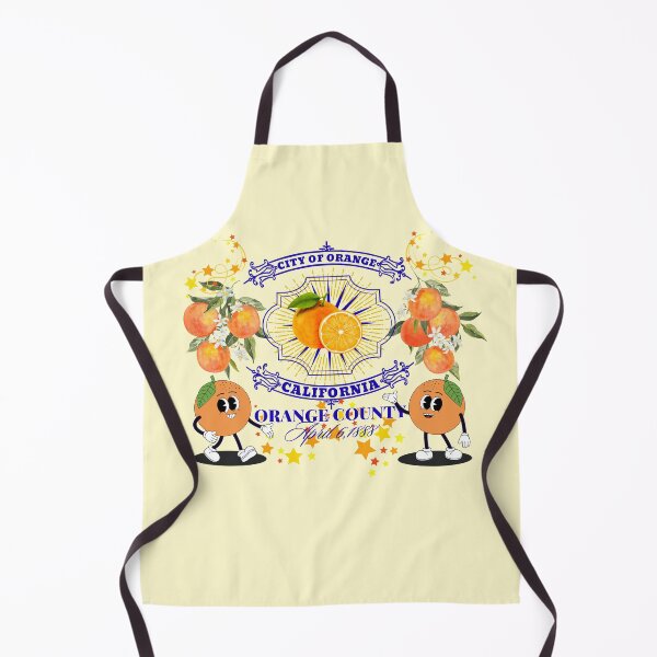 Item preview, City of Orange California Vintage Orange County Mascot Art designed and sold by SilverSeaBKK.