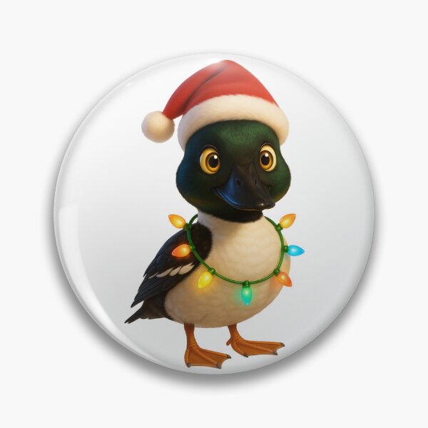 Item preview, Christmas Common Goldeneye Duck designed and sold by Sillytoe.