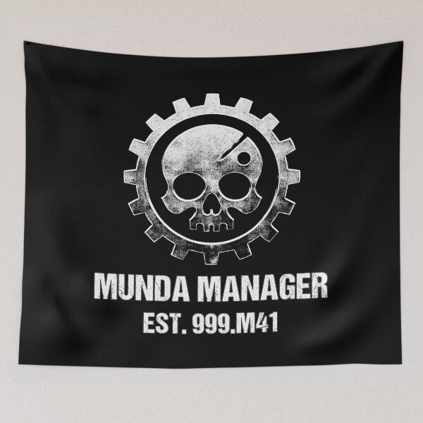 Item preview, Munda Manager Logo Skull Stamp and Text designed and sold by Munda Manager.