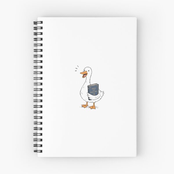 Item preview, Silly Goose with a book designed and sold by Anna-Ralphs.