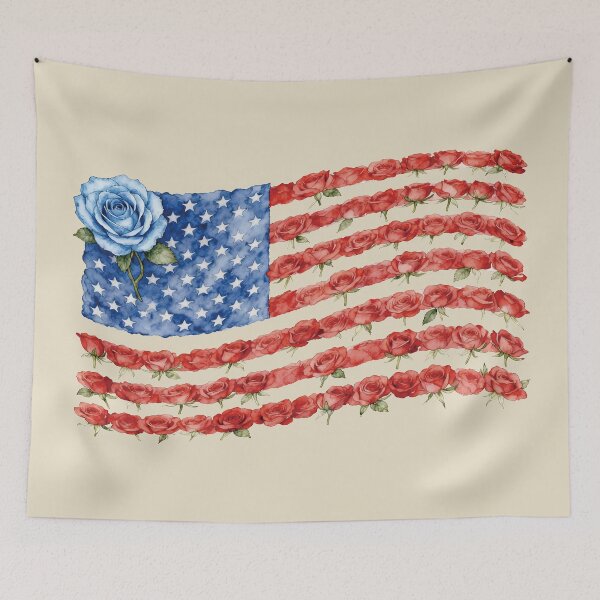 Item preview, American Flag Floral Rose. #2 designed and sold by EunsooLee.