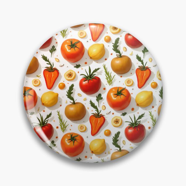 Item preview, Copy of  Colorful Tomato and Pepper Pattern Seamless Kitchen Produce Design designed and sold by AnimalAirtistry.