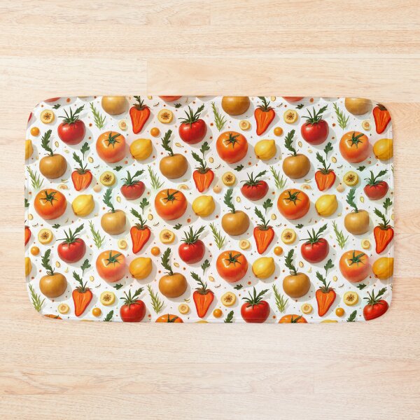 Item preview, Copy of  Colorful Tomato and Pepper Pattern Seamless Kitchen Produce Design designed and sold by AnimalAirtistry.