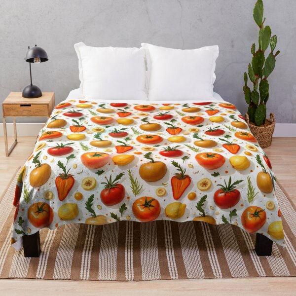 Item preview, Copy of  Colorful Tomato and Pepper Pattern Seamless Kitchen Produce Design designed and sold by AnimalAirtistry.