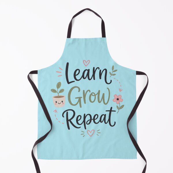 Item preview, Learn Grow Repeat Cute Motivation Design | Kawaii Study Aesthetic Quote designed and sold by Sanika arts .
