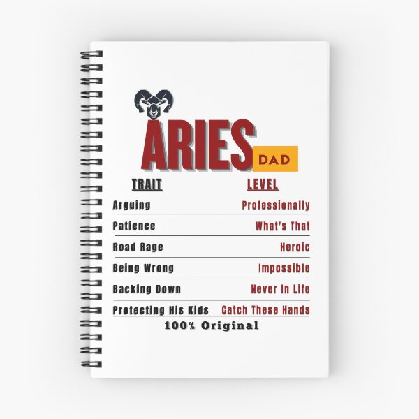 Item preview, Aries Dad Traits - Humorous Zodiac Father's Day Gift designed and sold by ZenWealthDesign.