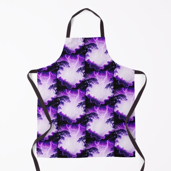 Item preview, Purple Neon Lightning Forest Nature Art designed and sold by DervoTeck2767.