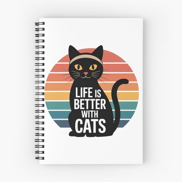Artikelvorschau, Geschenk für Katzenliebhaber: Das Leben ist schöner mit Katzen entworfen und verkauft von QuiteOrbit.